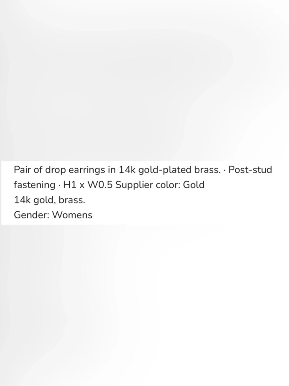 Anine Bing Gold Link Drop Earrings with Ball Charm - Picture 6 of 10